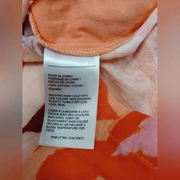 Rafaella  NWT 100% Cotton Floral Shorts Sixe 2X - Picture 6 of 7